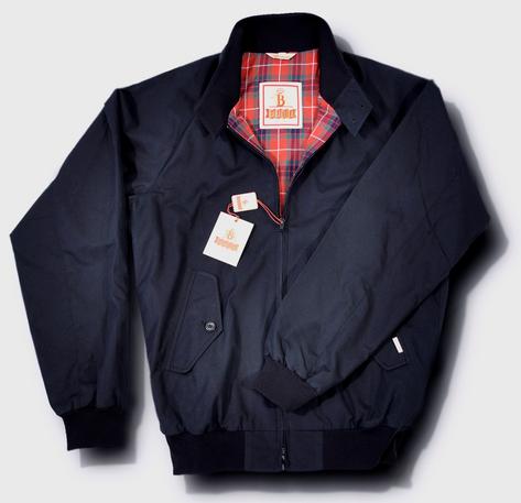 Baracuta G9 Mod Slim Fit Harrington Jacket Black Preview